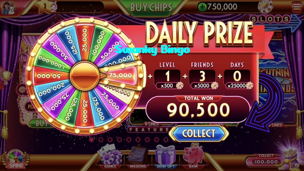 Swanky Bingo casino presented on mobile device in Pakistan with slots and live games